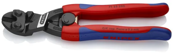 Knipex KNIPEX CoBolt® Compact bolt cutter black atramentised, with slim multi-component handles 200 mm