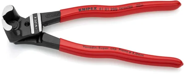 Knipex Bolt Cutter high leverage black atramentised, coated with plastic 200 mm