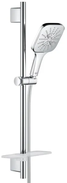 Grohe Rainshower SmartActive 130 Cube shower set, 3 spray types, chrome
