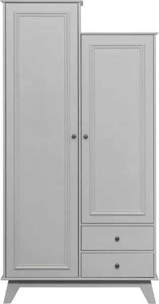 Lily, Wardrobe, grey, H190x41x98 cm, pine