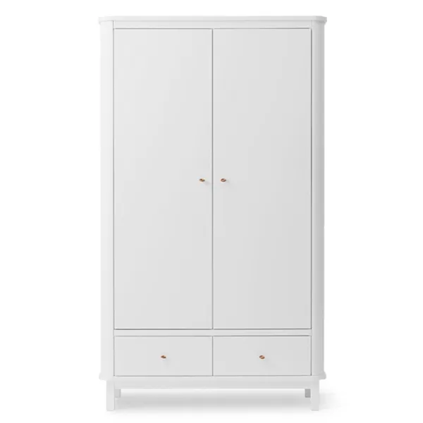 Oliver Furniture Wood Wardrobe 2 Doors White