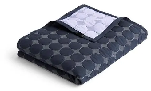 HAY Mega Dot Organic Bedspread 235x245 Midnight Blue
