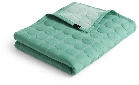 HAY Mega Dot Organic Bedspread 195x245 Sea Green