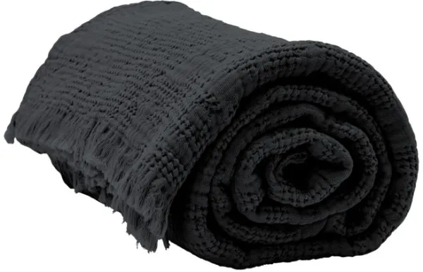 Hilda, Bedspread, coal, 170x180 cm