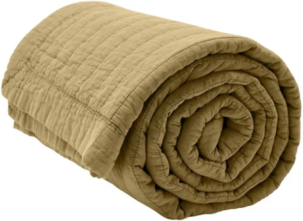 Magnhild, Quilted bedspread, seeds, 160x280 cm
